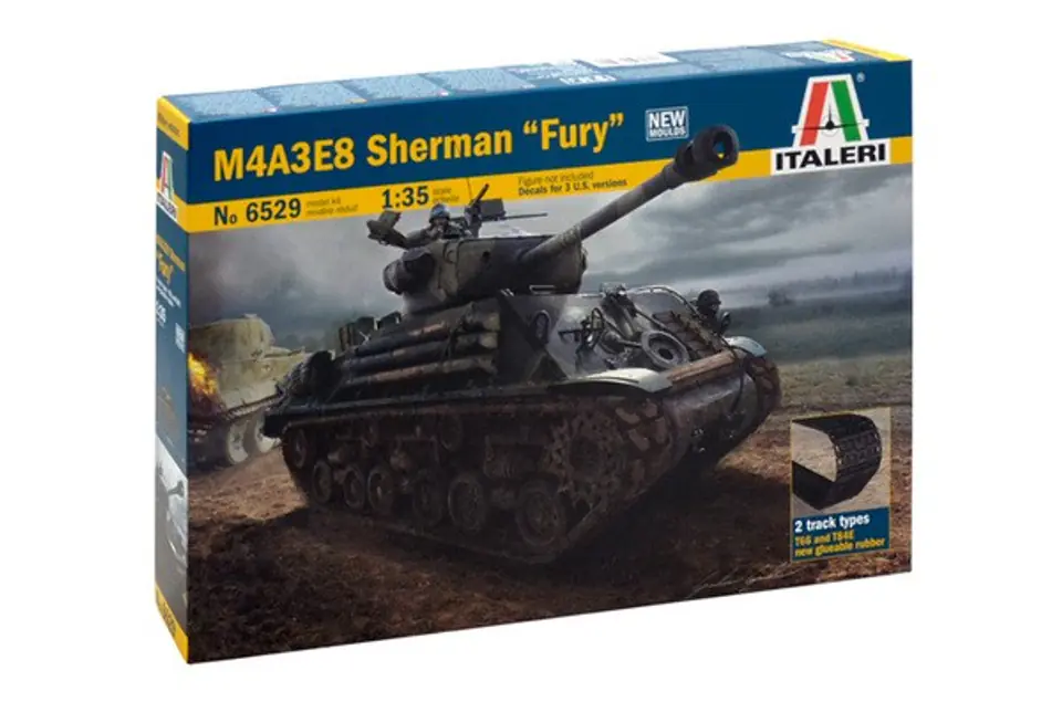 ⁨ITALERI M4A3E8 Sherman ' Fury'⁩ at Wasserman.eu