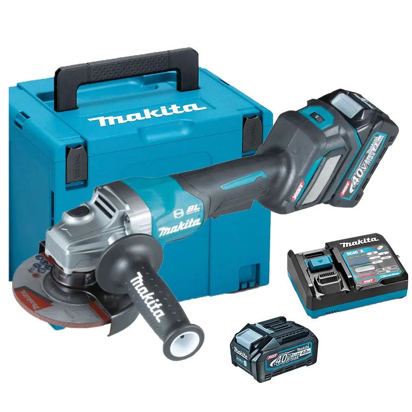 ⁨CORDLESS ANGLE GRINDER 125MM 40V XGT 2*4.0AH MAKPAC⁩ at Wasserman.eu