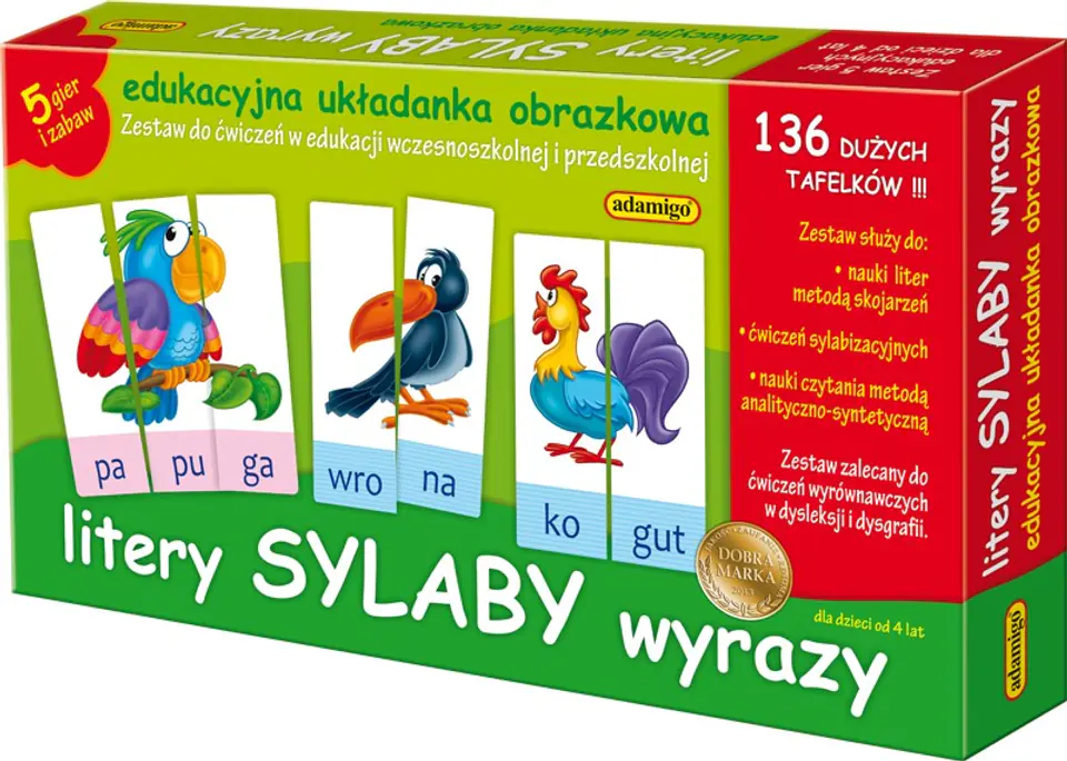 ⁨Zestaw Edukacyjny Litery Sylaby Wyrazy⁩ w sklepie Wasserman.eu