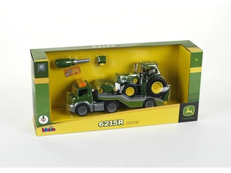 ⁨KLEIN John Deere Turning Tractor on a Trailer 3908⁩ at Wasserman.eu