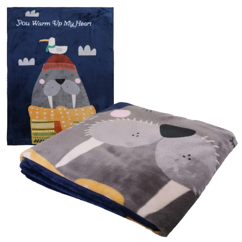 ⁨Soft children's blanket with print 100x140 cm KOC02⁩ at Wasserman.eu