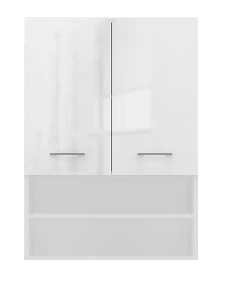 ⁨CABINET OVER THE WASHING MACHINE POLA MINI DK GLOSS WHITE⁩ at Wasserman.eu