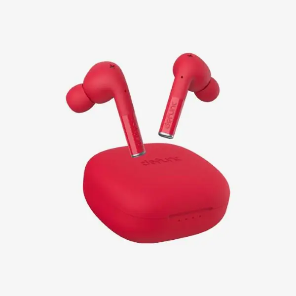 ⁨DeFunc Bluetooth 5.2 True Entertainment Wireless Headphones Red/Red 71535⁩ at Wasserman.eu