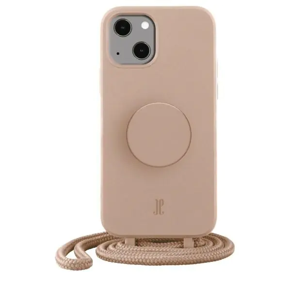 ⁨Etui JE PopGrip iPhone 14 Plus / 15 Plus 6.7" beżowy/beige 30181 AW/SS23 (Just Elegance)⁩ w sklepie Wasserman.eu