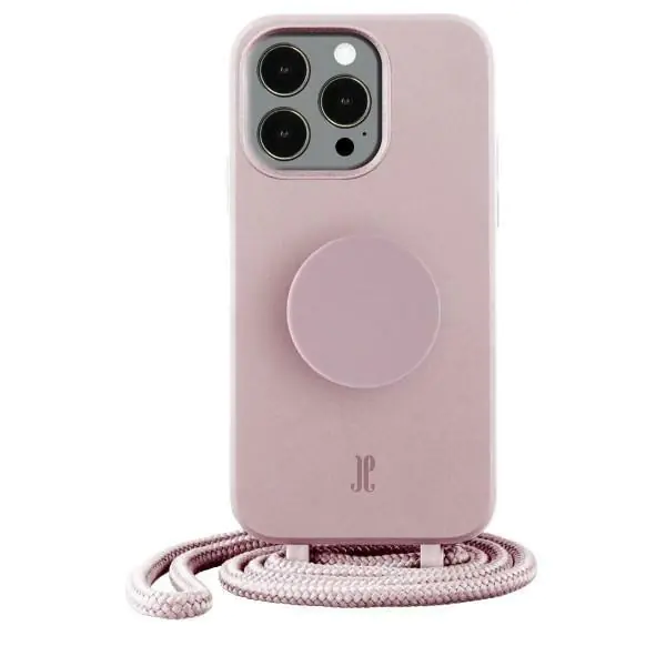 ⁨Etui JE PopGrip iPhone 14 Pro Max 6.7" jasno rózowy/rose breath 30191 (Just Elegance)⁩ w sklepie Wasserman.eu