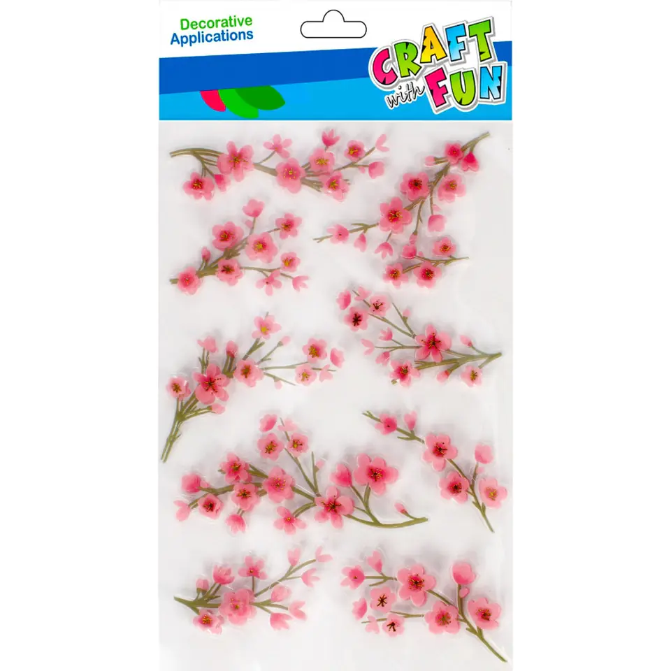 ⁨Stickers 110x210 FLOWERS 3D 501866 CRAFT WITH FUN⁩ at Wasserman.eu