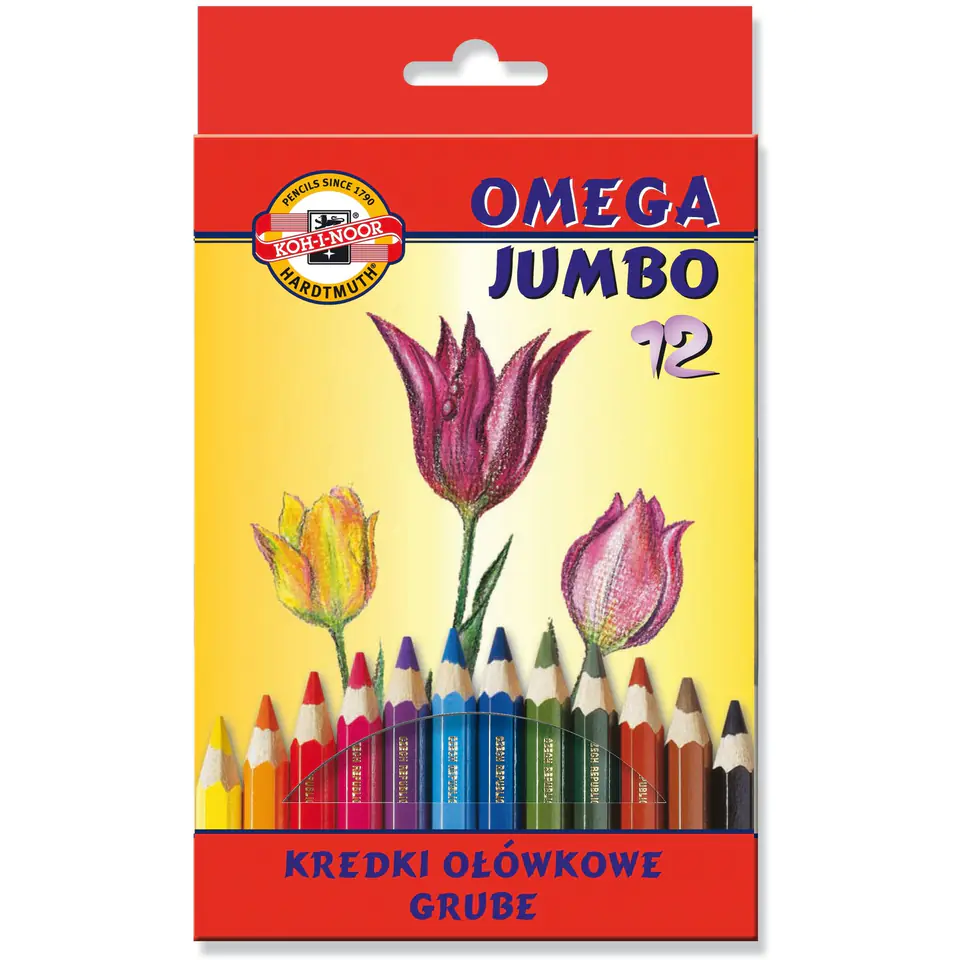 ⁨Crayons OMEGA JUMBO 12 col. 3382 KOH-I-NOOR⁩ at Wasserman.eu