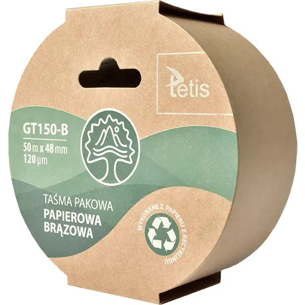 ⁨Packing tape paper brown 48mmx50m GT150-B TETIS⁩ at Wasserman.eu