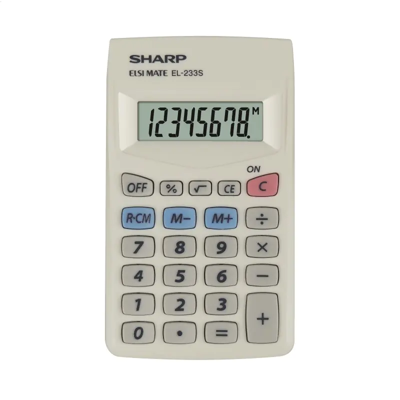 ⁨SHARP CALCULATOR HANDHELD BOX EL233S⁩ at Wasserman.eu