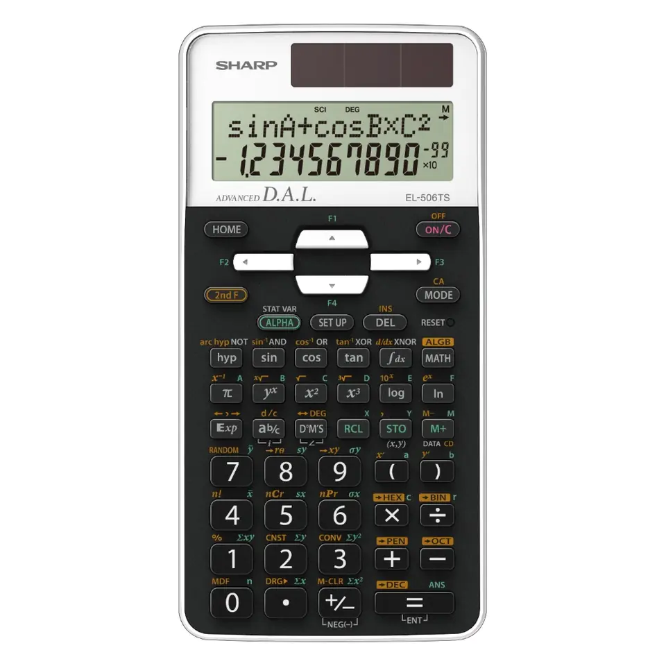 ⁨SHARP CALCULATOR SCIENTIFIC 470 FUNCTIONS  BOX EL-506TSB-WH⁩ w sklepie Wasserman.eu