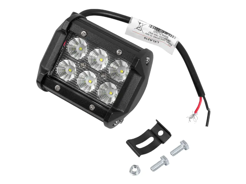 ⁨1 kpl. PANEL OFF ROAD 10-30V, 3 W x 6LED, 18W, IP67, 6500K, Flood.⁩ w sklepie Wasserman.eu