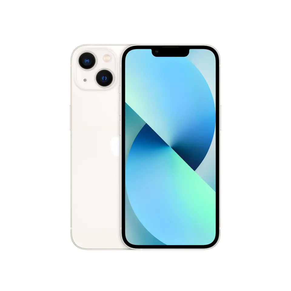 ⁨Apple iPhone 13 15.5 cm (6.1") Dual SIM iOS 15 5G 128 GB White⁩ at Wasserman.eu