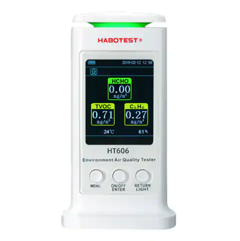 ⁨Inteligentny detektor jakości powietrza Habotest HT606⁩ w sklepie Wasserman.eu
