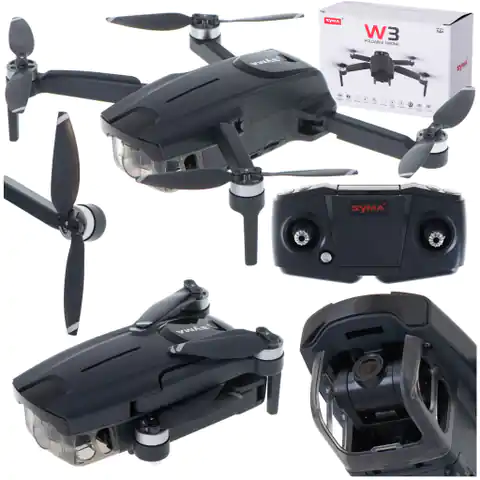 ⁨Dron z kamerą na pilota zdalnie sterowany RC Syma W3 2,4GHz 5G wifi kamera EIS 4K⁩ w sklepie Wasserman.eu