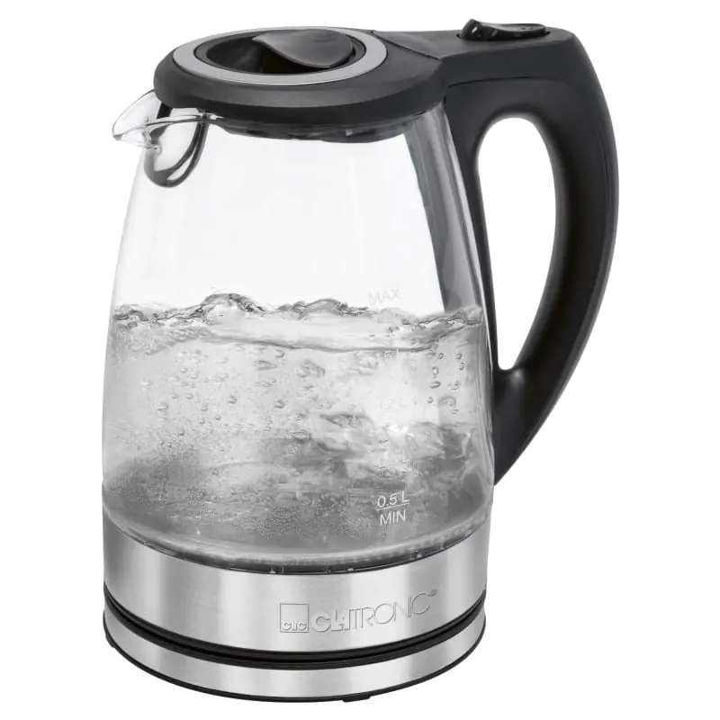 ⁨Electric kettle cordless glass Clatronic⁩ at Wasserman.eu