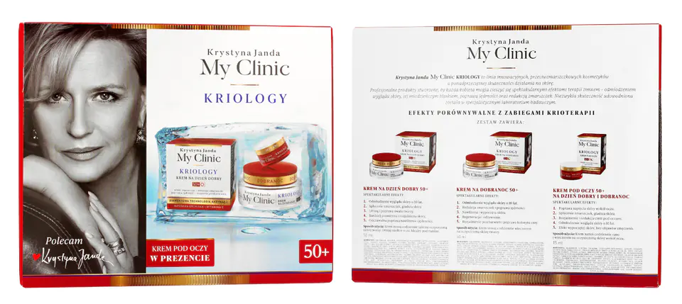 ⁨JANDA Zestaw prezentowy My Clinic Kriology 50+ (krem na dzień 50ml + krem na noc 50ml + krem pod oczy 15ml)⁩ w sklepie Wasserman.eu