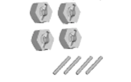 Rad-Sechskant-Halterung mit Pins (2 * 10) - 180016 im Wasserman.eu