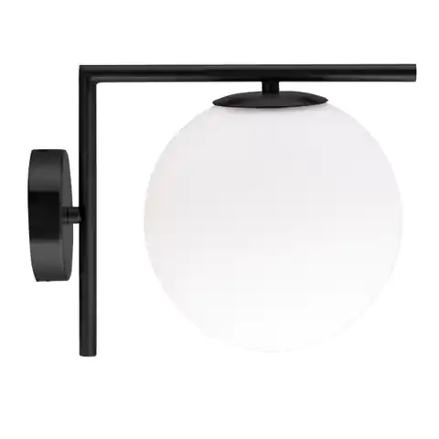 ⁨Lampa ścienna SOLARIS czarna 22 cm (Kolor Czarny)⁩ w sklepie Wasserman.eu
