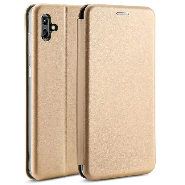 ⁨Beline Book Magnetic Case Samsung A23 5G A236 gold/gold⁩ at Wasserman.eu