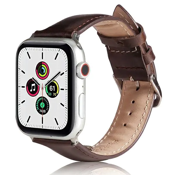 ⁨Beline pasek Apple Watch Leather 42/44/45/49mm brązowy /brown⁩ w sklepie Wasserman.eu