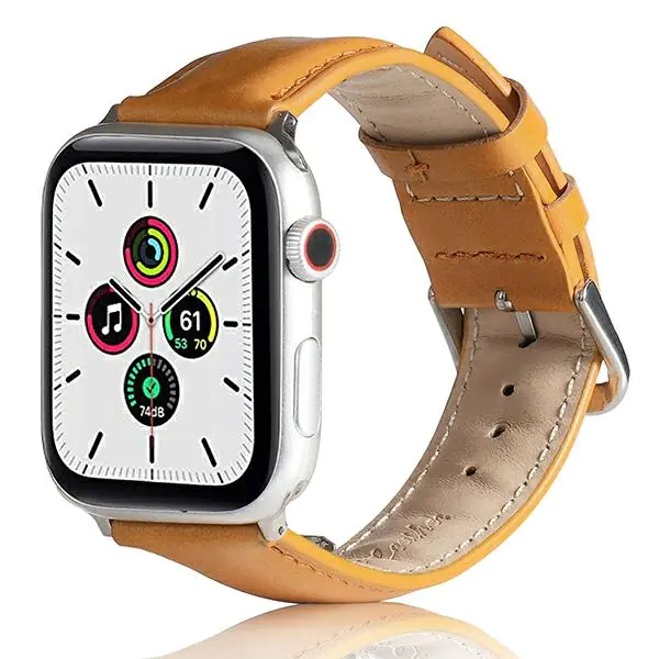 ⁨Beline pasek Apple Watch Leather 42/44/45/49mm jasnobrązowy /light brown⁩ w sklepie Wasserman.eu