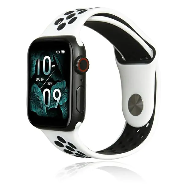 ⁨Beline pasek Apple Watch Sport Silicone 42/44/45/49mm biało-czarny white/black⁩ w sklepie Wasserman.eu