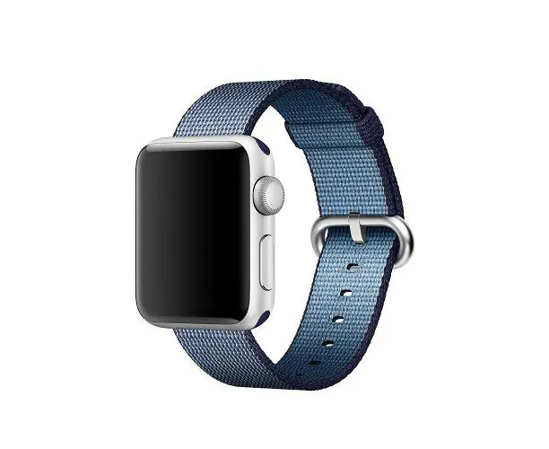 ⁨Pasek Apple Watch MPW82ZM/A 42/44/45mm Woven Nylon Band granatowy/navy⁩ w sklepie Wasserman.eu