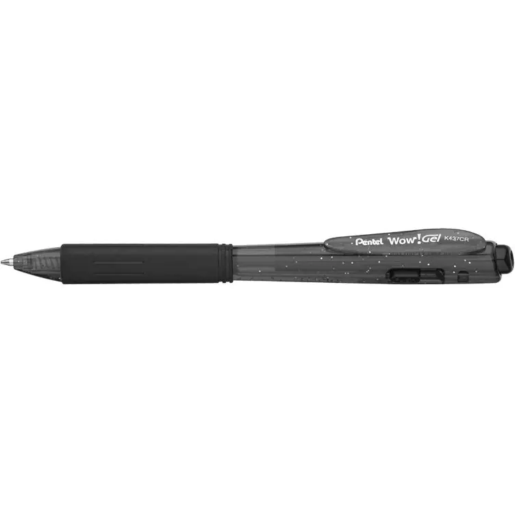 Gel pen WOW K437CR/A black snap.gum.handle PENTEL at Wasserman.eu