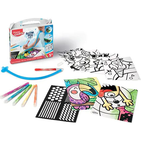 ⁨Zestaw flamastry dmuchane Blowpen POP`ART 846715 CREATIV MAPED⁩ w sklepie Wasserman.eu