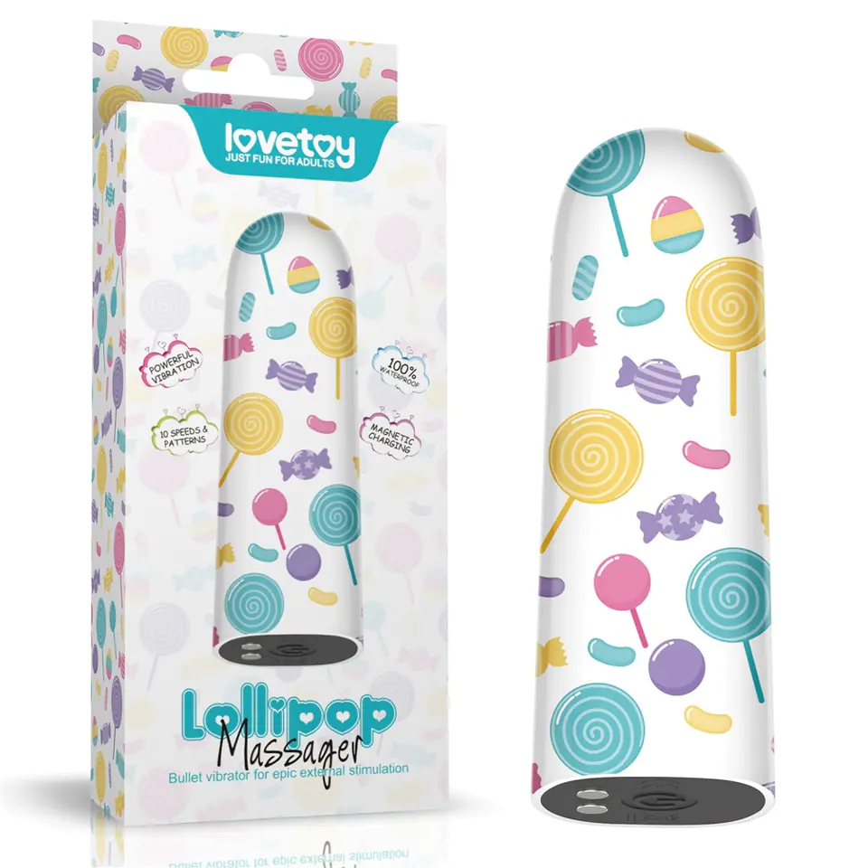 ⁨MINIWIBRATOR RECHARGEABLE LOLLIPOP MASSAGER⁩ w sklepie Wasserman.eu