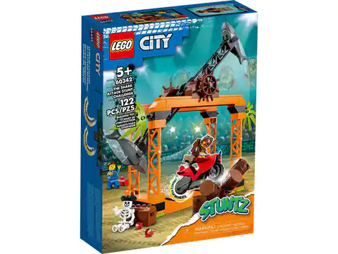 ⁨LEGO City 60342 Wyzwanie kaskaderskie: atak rekina⁩ w sklepie Wasserman.eu