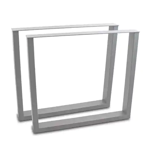⁨GRAY LEGS FROM TABLE SUPPORT IN SHAPE U SOLID LARGE 100X72 CM⁩ at Wasserman.eu
