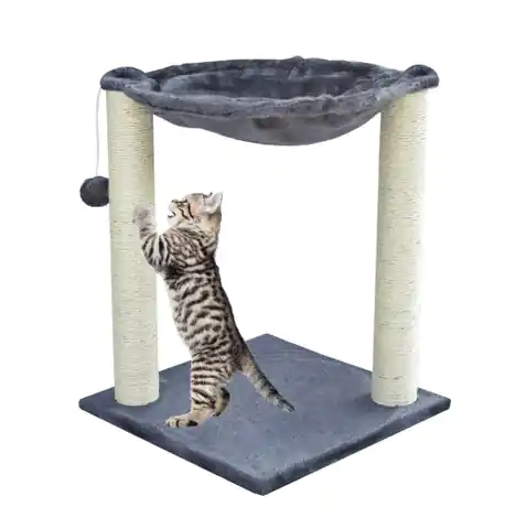 ⁨Drapak drzewko dla kota ze sznurem sizalowym i słupkami wieża stabilna wygodna⁩ w sklepie Wasserman.eu