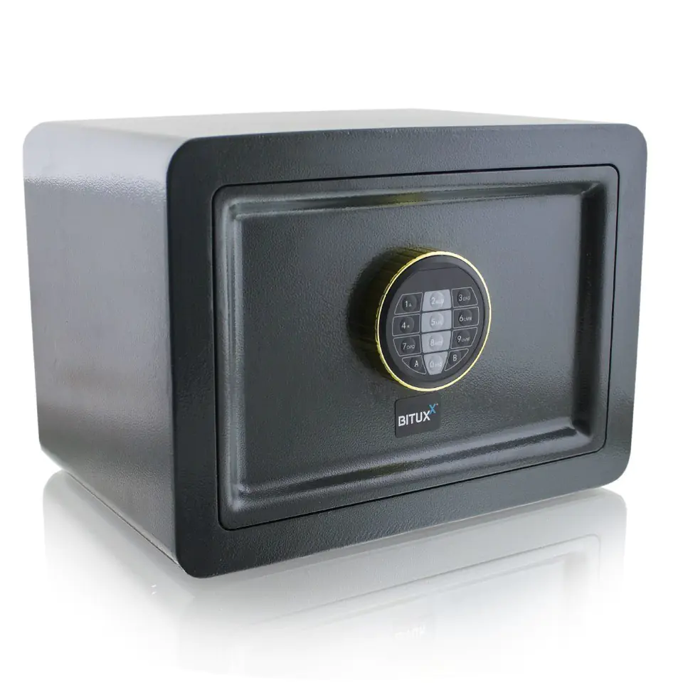 ⁨Elektronischer Haustresor, Safe, gepanzerte Registrierkasse mit Code-Lock-Knopf, PIN-Code, Code⁩ im Wasserman.eu