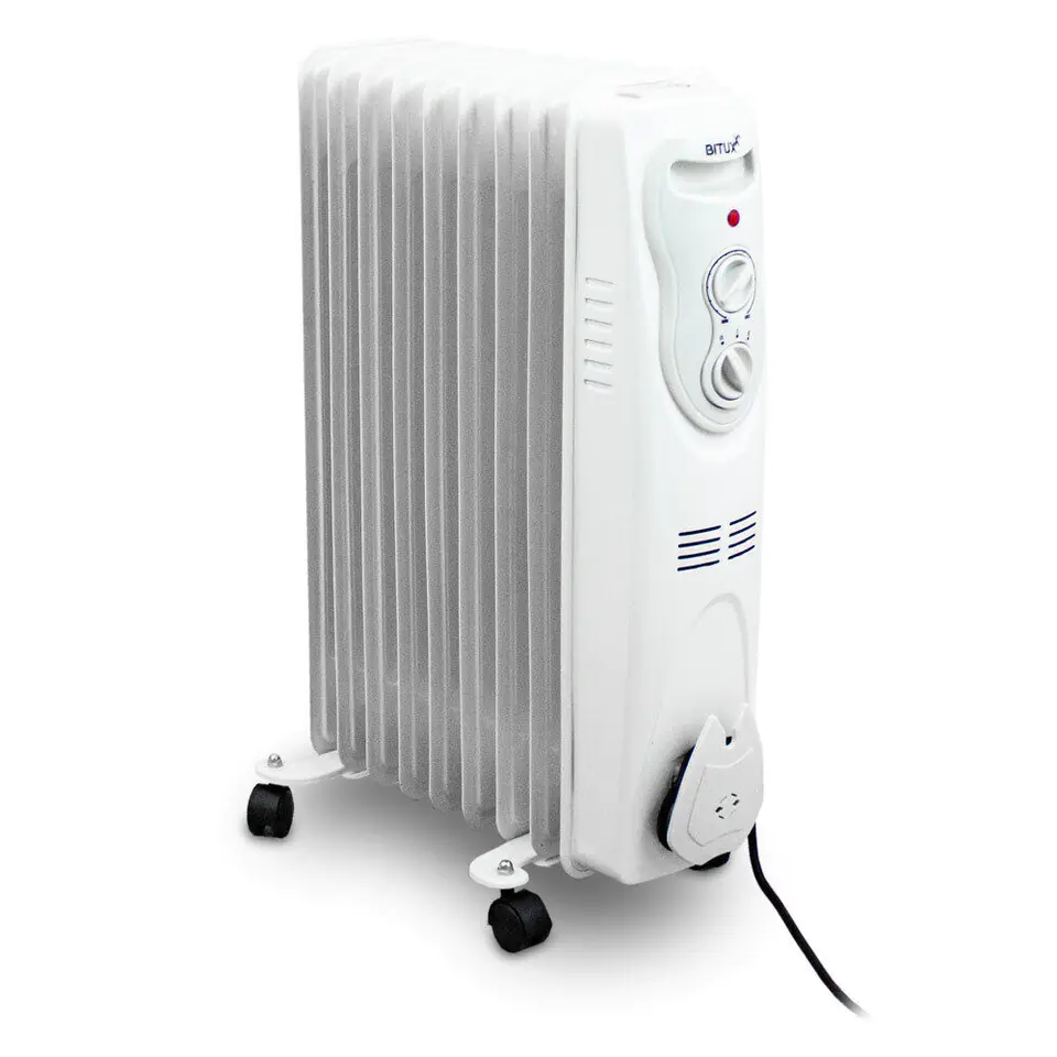 ⁨Electric oil heater 2000W White 9 ribbed XL BITUXX⁩ at Wasserman.eu