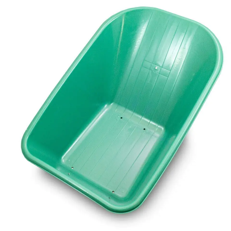 ⁨Solid Wheelbarrow Bowl Plastic PVC 100L 250kg Large and Massive Trough⁩ at Wasserman.eu