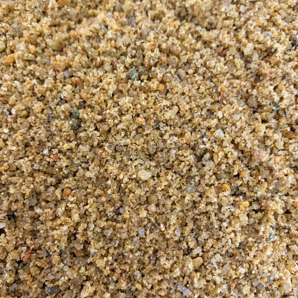 ⁨Washed sand bagged for concrete / screed for sandbox 25kg beach⁩ at Wasserman.eu