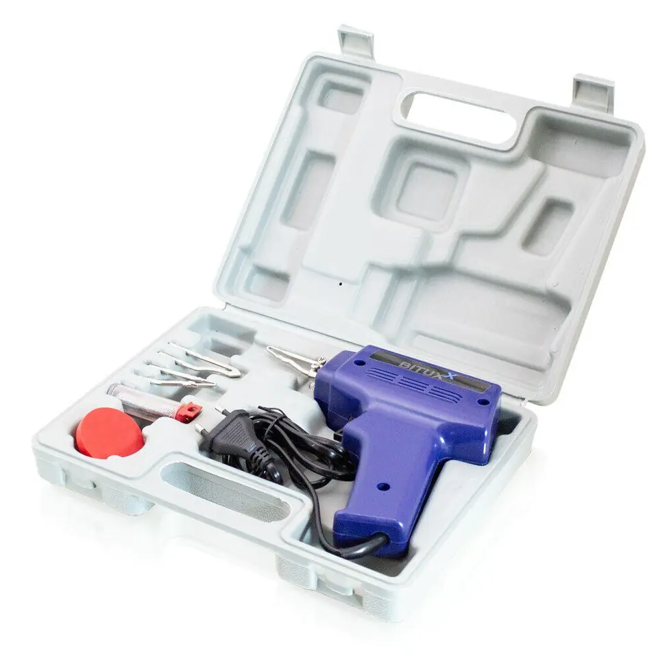 ⁨Soldering Gun Hot Glue Kit 100W⁩ at Wasserman.eu