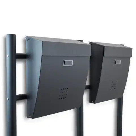 ⁨Letterbox Freestanding double for newspapers/newspapers⁩ at Wasserman.eu