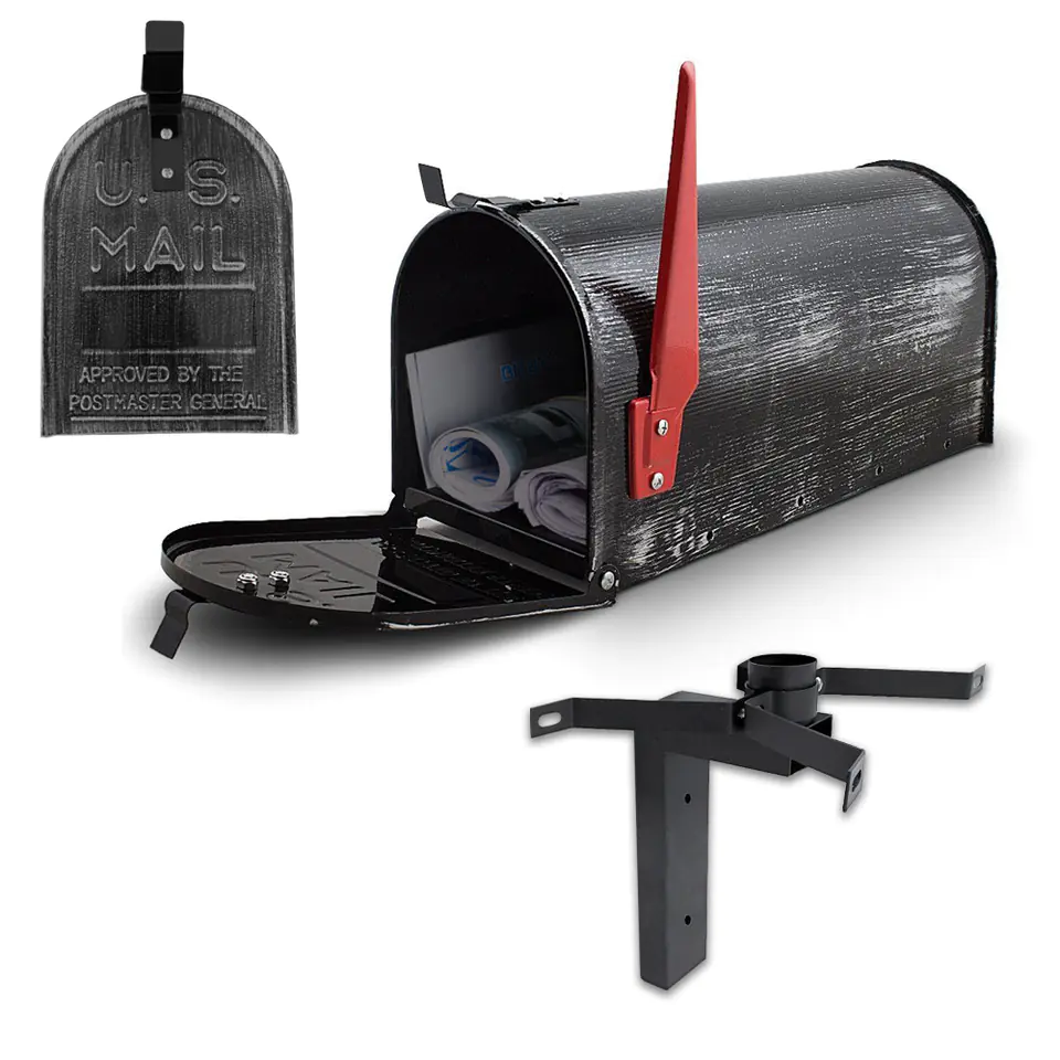 ⁨Style Mailbox American USA Retro + Wall Mount⁩ at Wasserman.eu