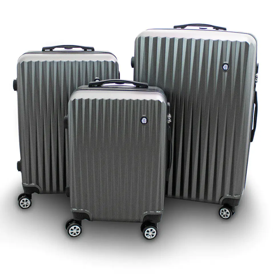 ⁨Travel Suitcases Holiday Bags Set of Suitcases 3 Pcs ABS Hard⁩ at Wasserman.eu