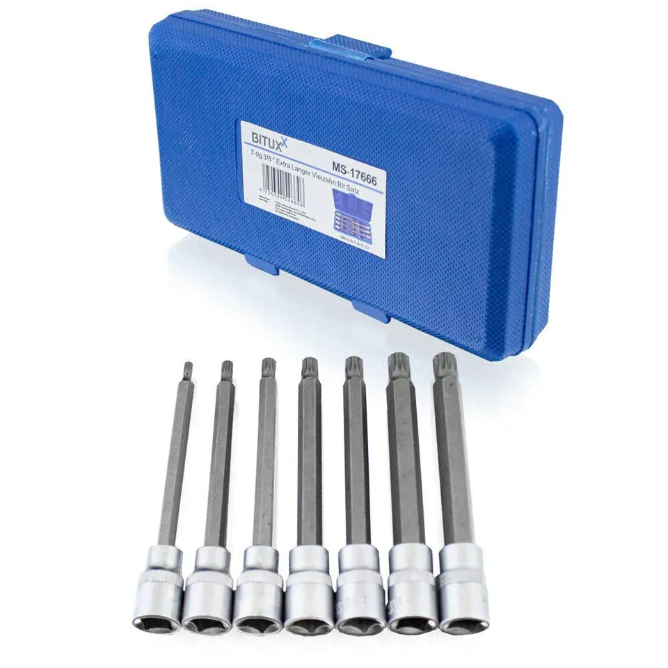 ⁨SOCKET SET POLYGON SOCKET WRENCHES 3/8'' 7PCS M4-M10 IN CASE⁩ at Wasserman.eu