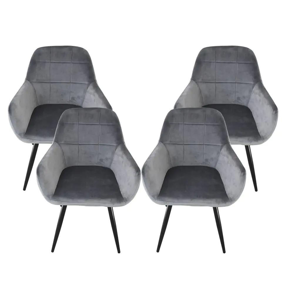 ⁨A set of velor chairs / armchairs for office, kitchen, modern style⁩ at Wasserman.eu