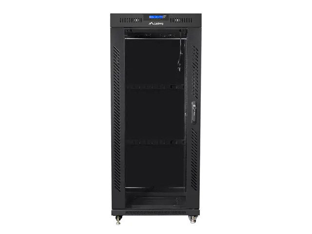 ⁨Lanberg FF01-8027-12BL rack cabinet 27U Freestanding rack Black⁩ at Wasserman.eu