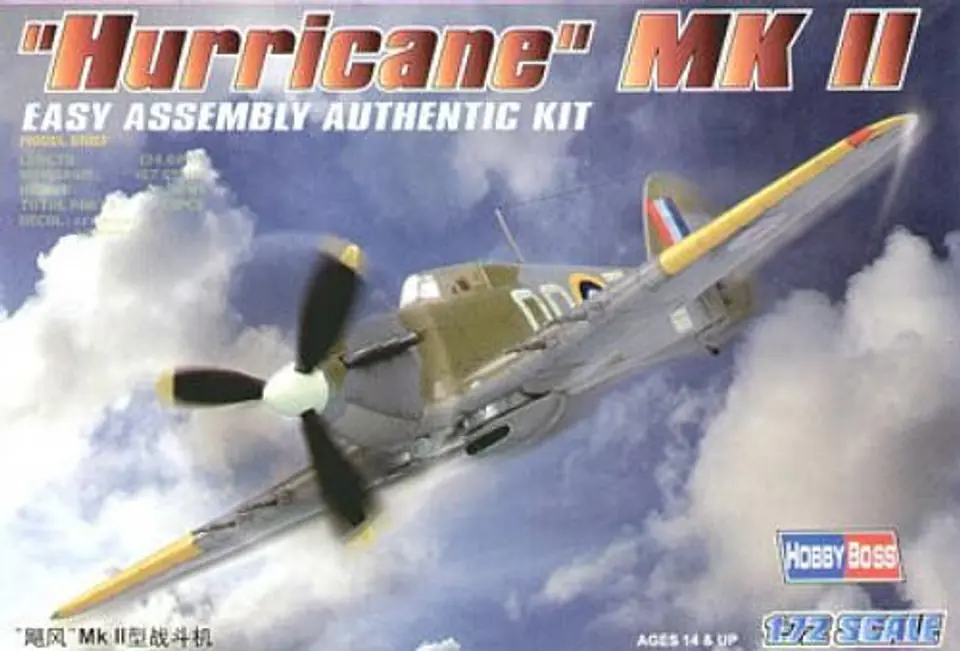 ⁨Gluing model Hurricane MK II⁩ at Wasserman.eu