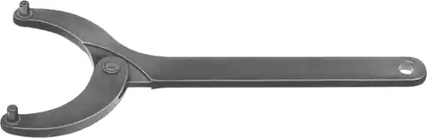 ⁨Klucz do nakrętek z otworami czołowymi, przegubowy 18–40 mm, czopy 4 mm AMF⁩ w sklepie Wasserman.eu