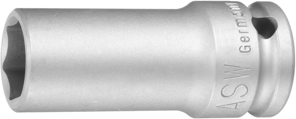 ⁨Socket wrench replacement impact tip, long 1/2" 13mm ASW⁩ at Wasserman.eu