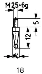 ⁨Steel measuring probe, type 18/ 1,0mm KÄFER⁩ at Wasserman.eu