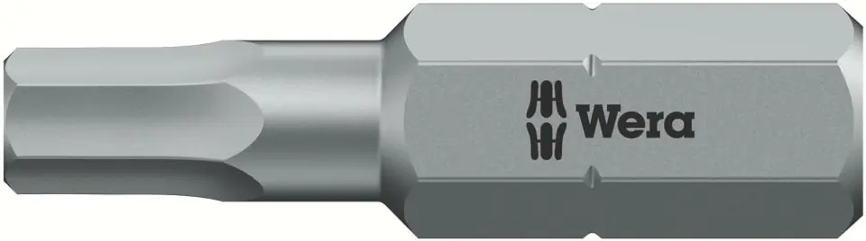 ⁨Hard ductile bit 1/4" DIN3126C6,3for head screws with socket 6-point 4x25mm Wera⁩ at Wasserman.eu