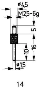 ⁨Koncowka pomiar.stalowa, typ 14/ 1,5mm KÄFER⁩ w sklepie Wasserman.eu